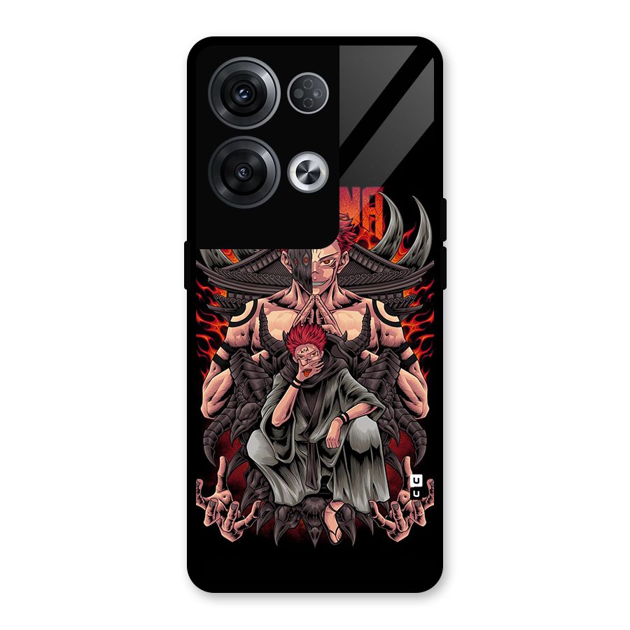 Sakuna King Glass Back Case for Oppo Reno8 Pro 5G
