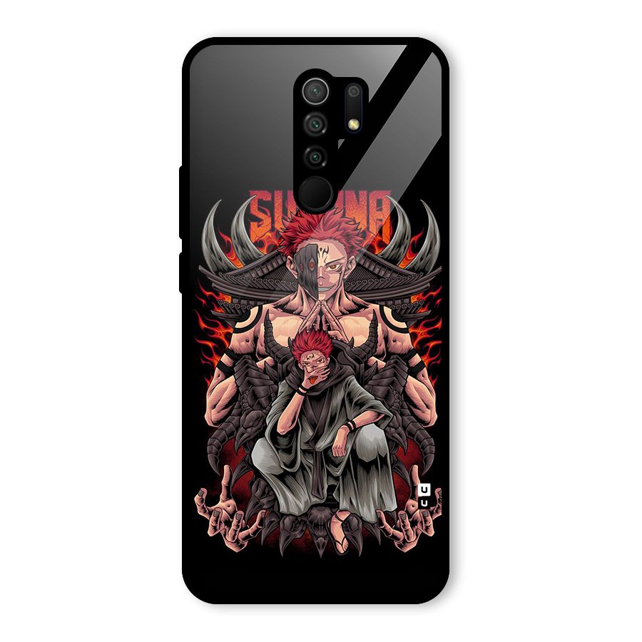 Sakuna King Glass Back Case for Poco M2