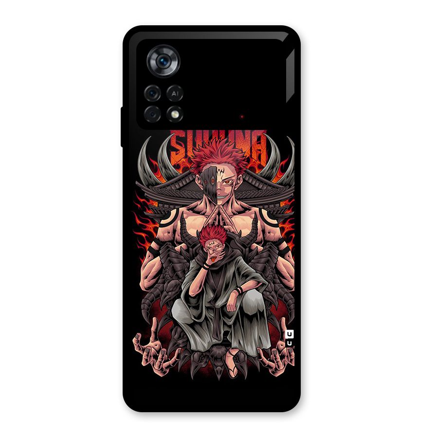Sakuna King Glass Back Case for Poco X4 Pro 5G