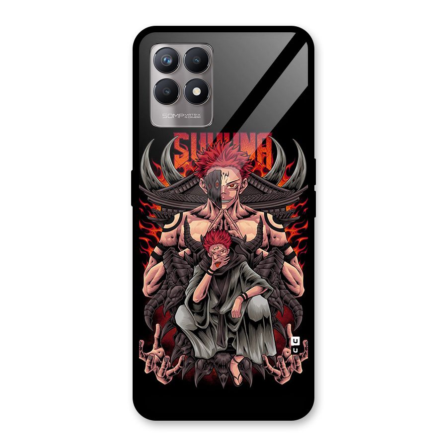 Sakuna King Glass Back Case for Realme Narzo 50