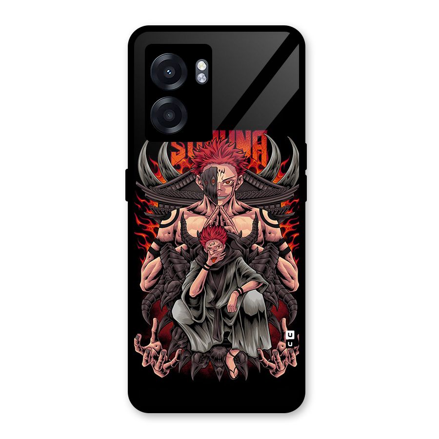 Sakuna King Glass Back Case for Realme Narzo 50 5G