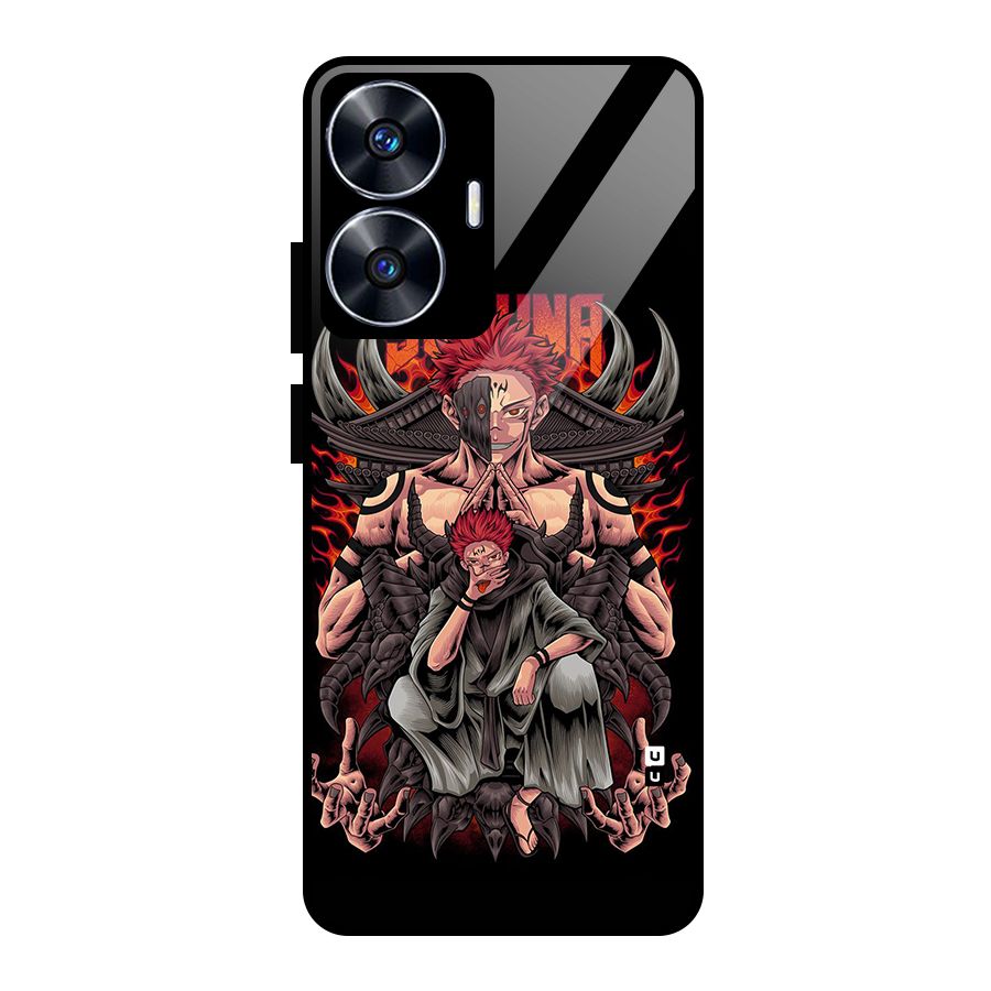 Sakuna King Glass Back Case for Realme Narzo N55