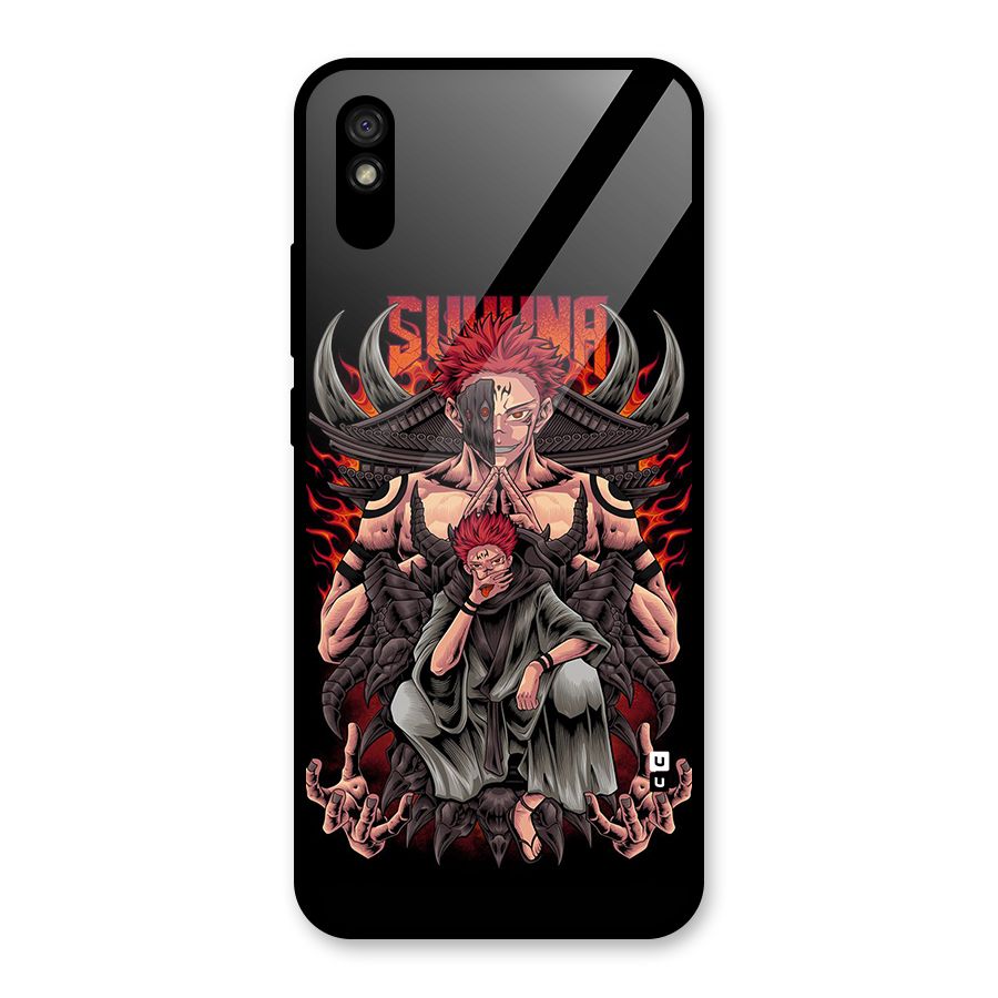 Sakuna King Glass Back Case for Redmi 9i
