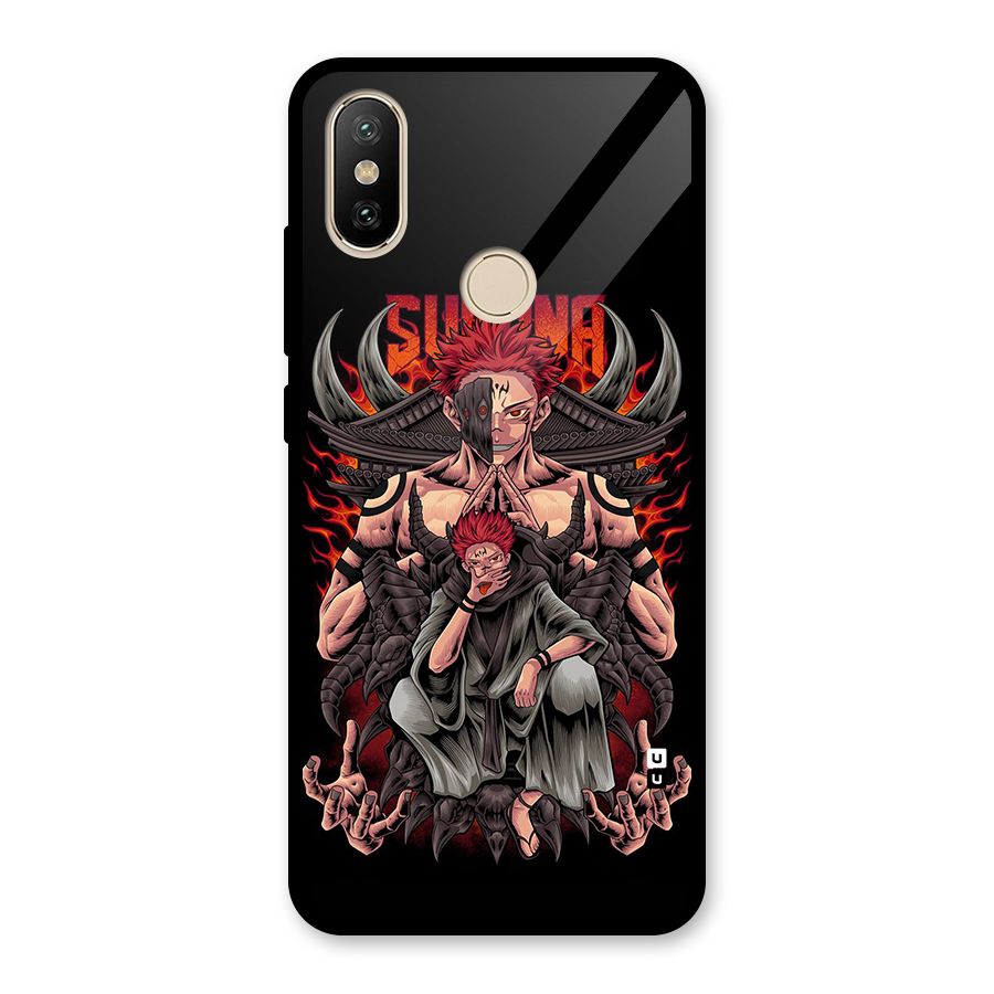 Sakuna King Glass Back Case for Redmi A1