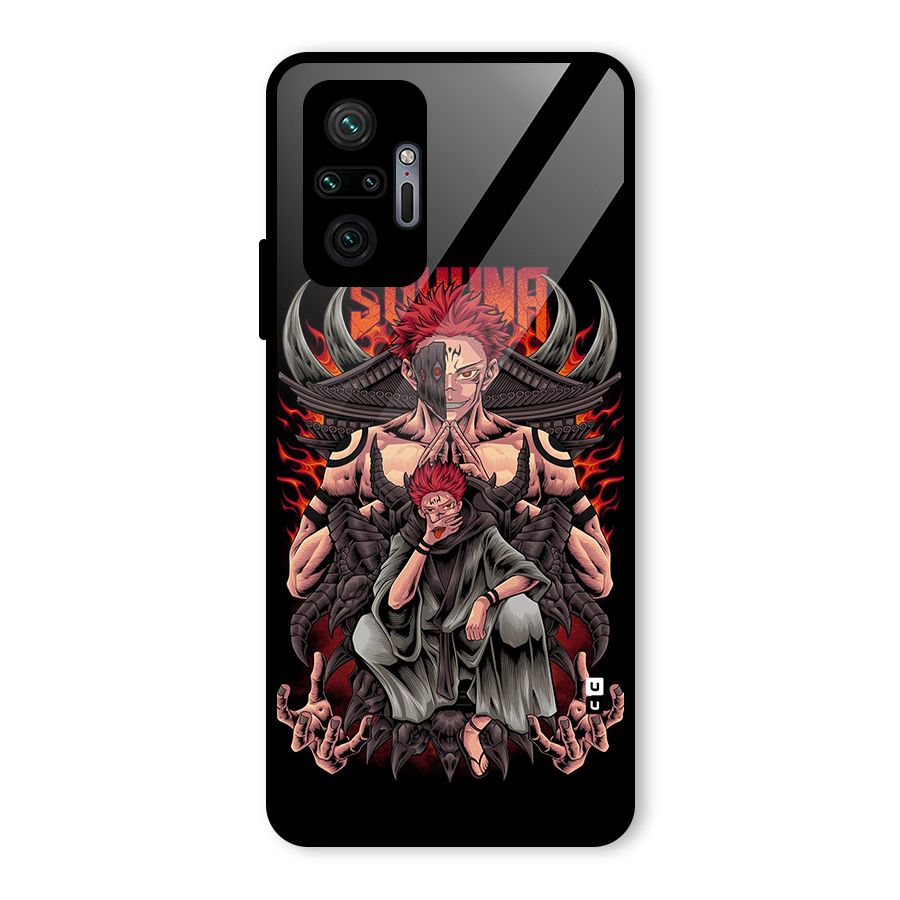 Sakuna King Glass Back Case for Redmi Note 10 Pro