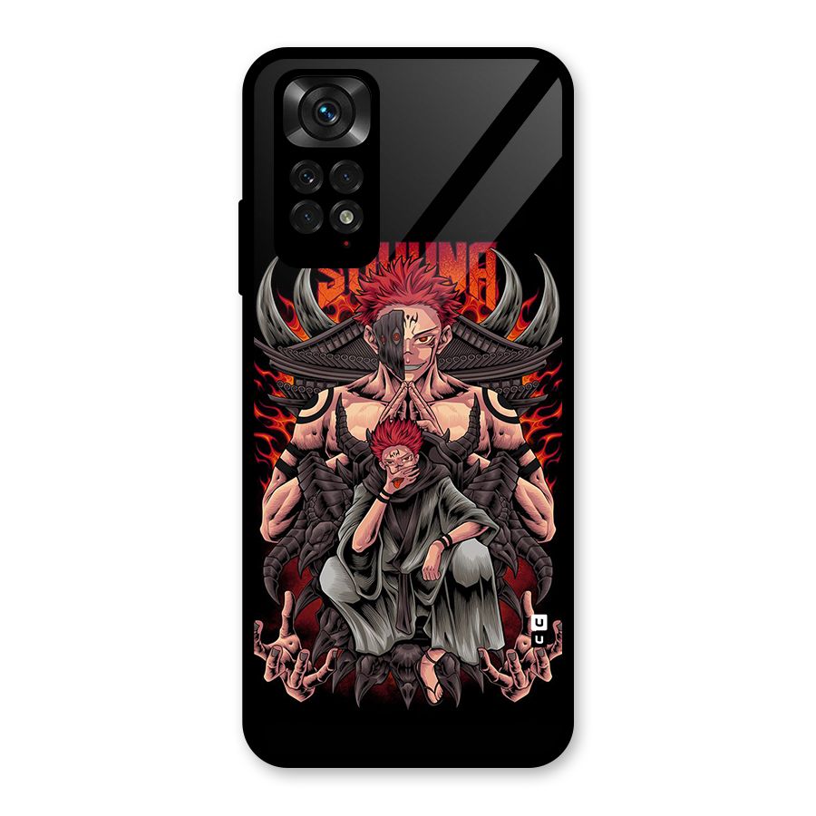 Sakuna King Glass Back Case for Redmi Note 11