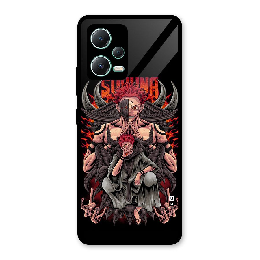 Sakuna King Glass Back Case for Redmi Note 12 5G