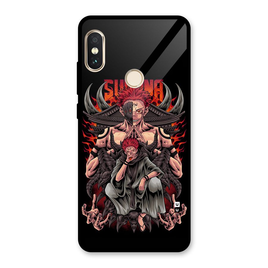 Sakuna King Glass Back Case for Redmi Note 5 Pro