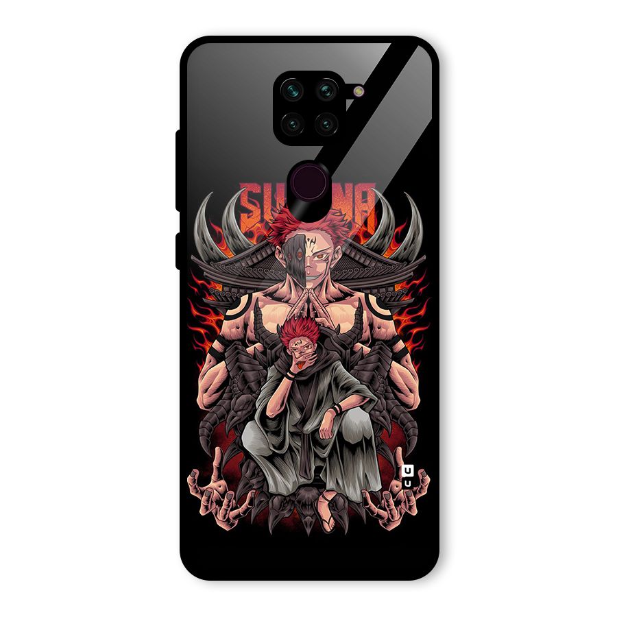 Sakuna King Glass Back Case for Redmi Note 9