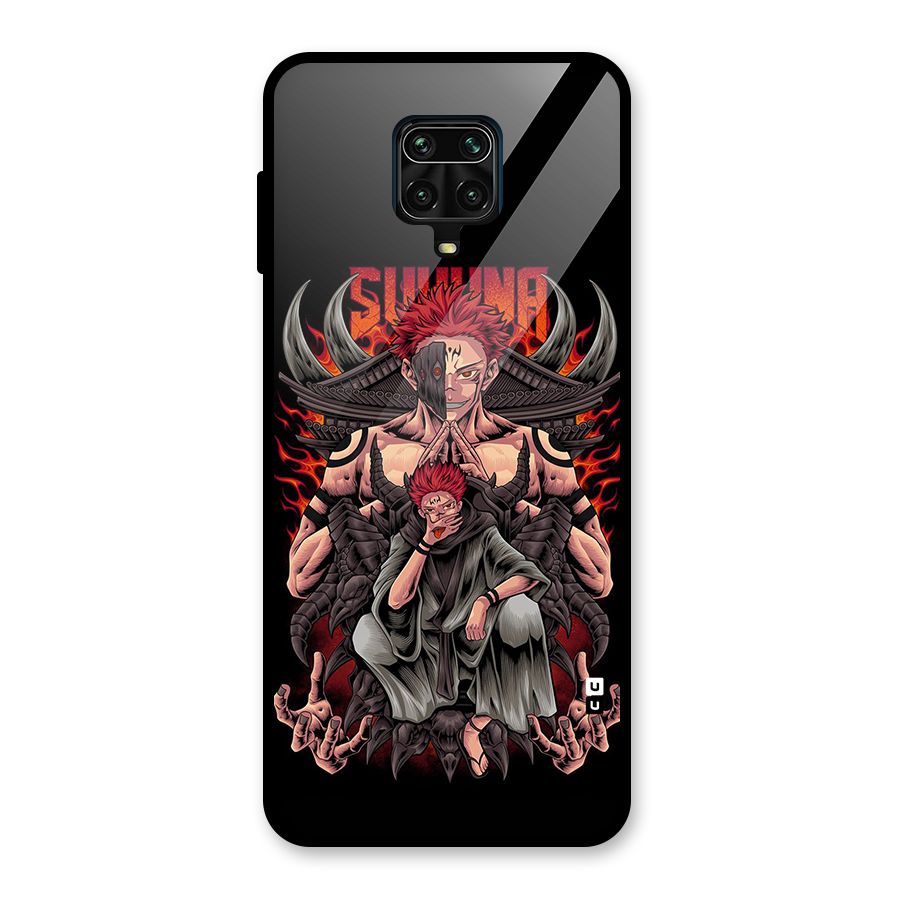Sakuna King Glass Back Case for Redmi Note 9 Pro