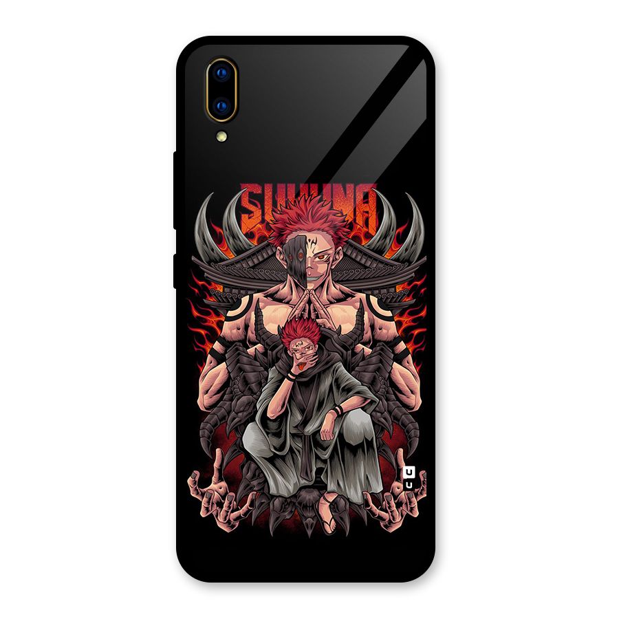 Sakuna King Glass Back Case for Vivo V11 Pro