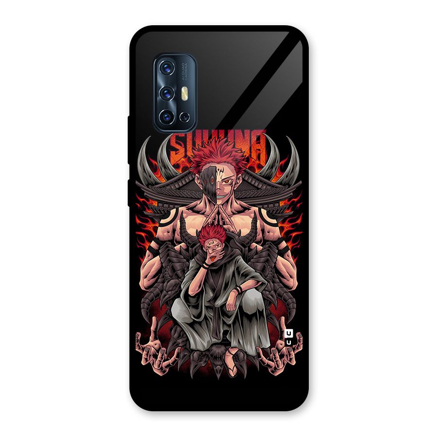 Sakuna King Glass Back Case for Vivo V17