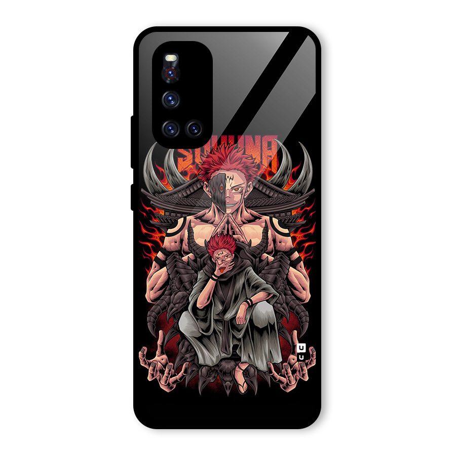 Sakuna King Glass Back Case for Vivo V19