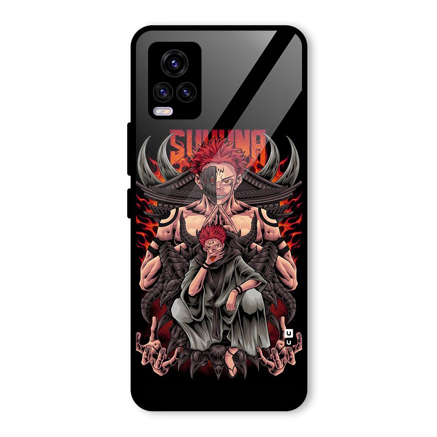 Sakuna King Glass Back Case for Vivo V20
