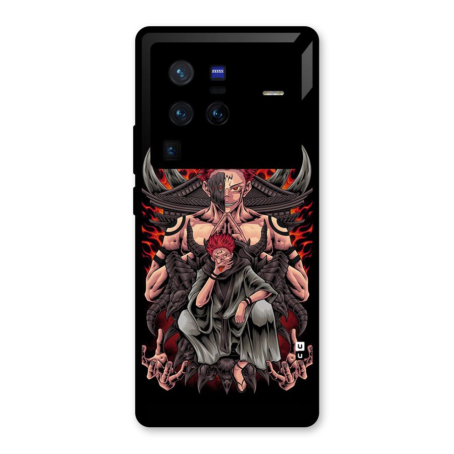 Sakuna King Glass Back Case for Vivo X80 Pro