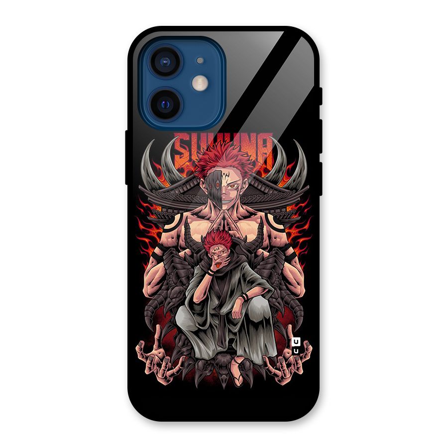 Sakuna King Glass Back Case for iPhone 12 Mini
