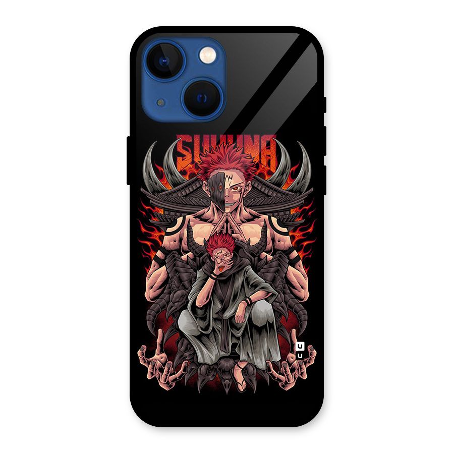 Sakuna King Glass Back Case for iPhone 13 Mini