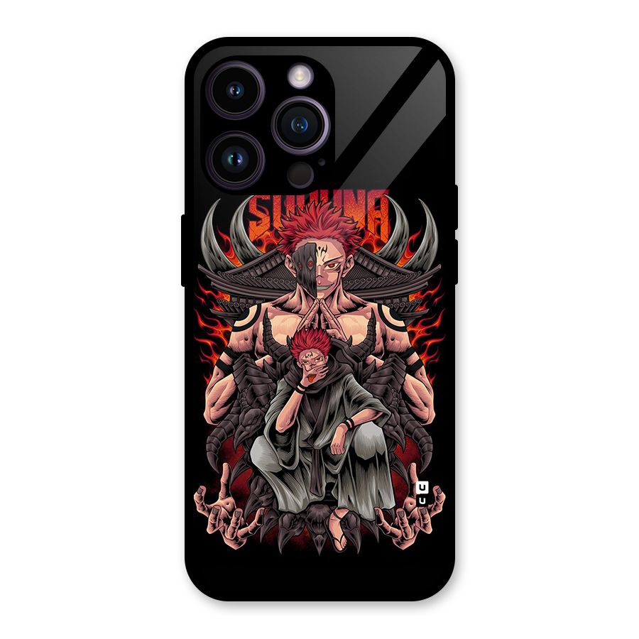 Sakuna King Glass Back Case for iPhone 14 Pro Max