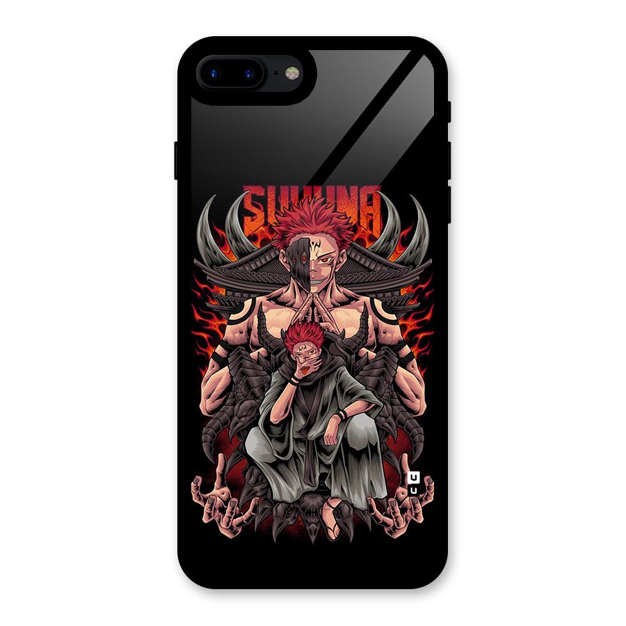 Sakuna King Glass Back Case for iPhone 8 Plus