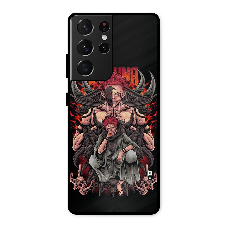 Sakuna King Metal Back Case for Galaxy S21 Ultra 5G