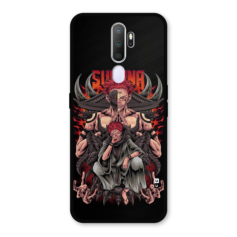 Sakuna King Metal Back Case for Oppo A9 (2020)