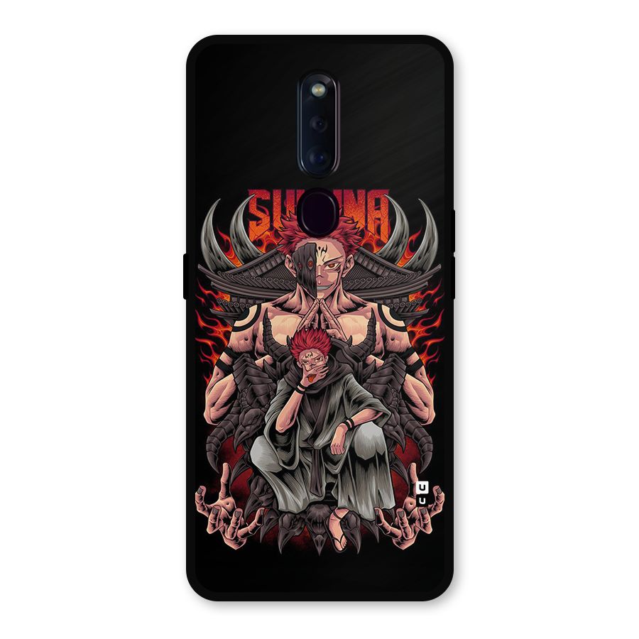 Sakuna King Metal Back Case for Oppo F11 Pro