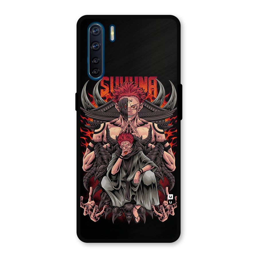 Sakuna King Metal Back Case for Oppo F15