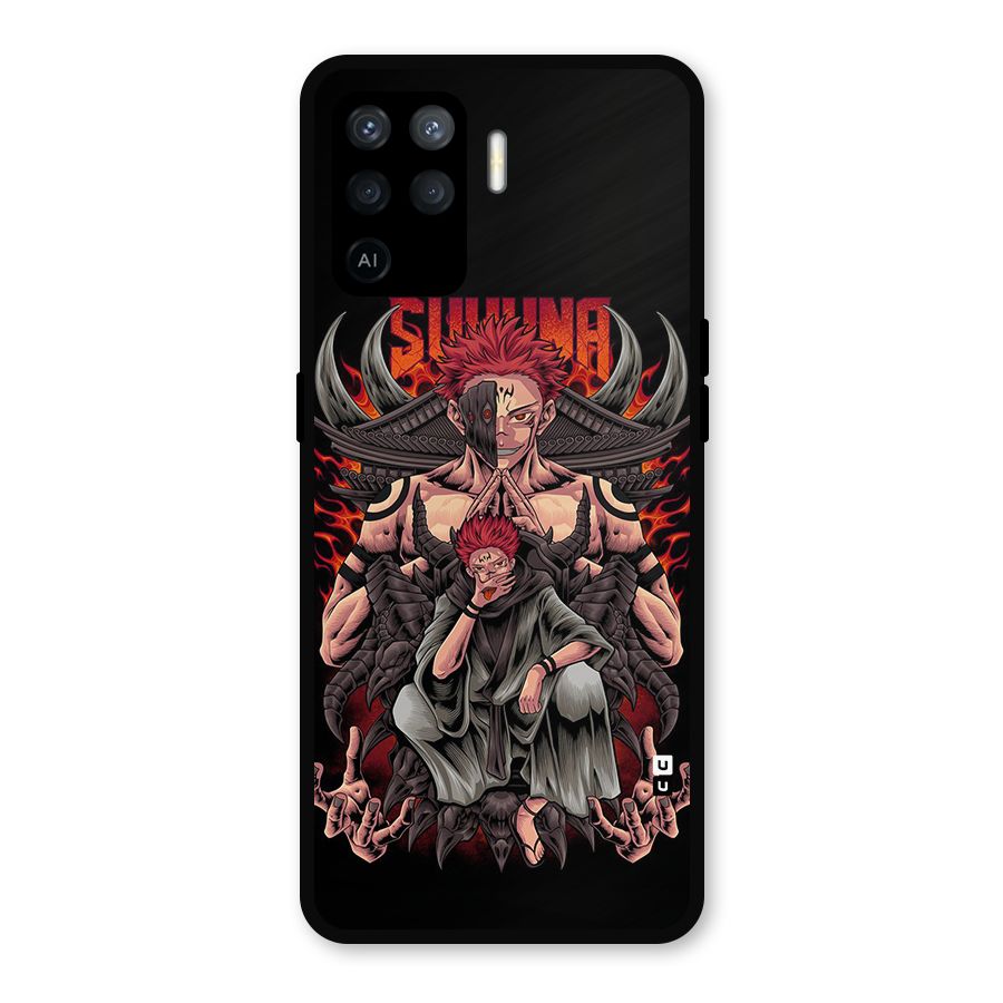 Sakuna King Metal Back Case for Oppo F19 Pro