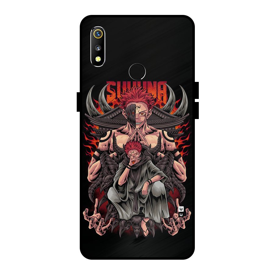 Sakuna King Metal Back Case for Realme 3i