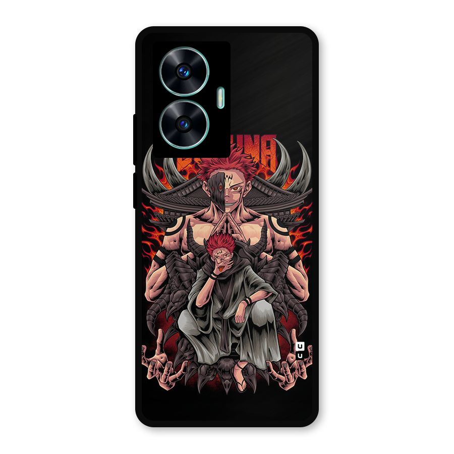 Sakuna King Metal Back Case for Realme Narzo N55
