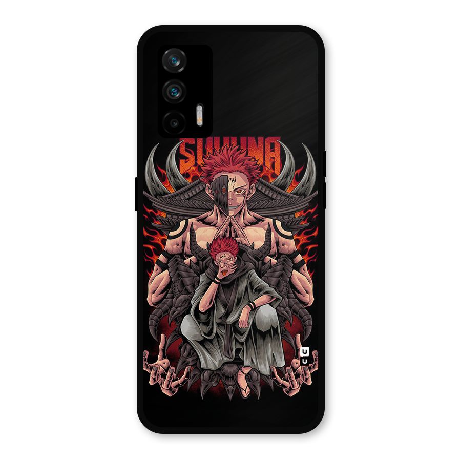 Sakuna King Metal Back Case for Realme X7 Max