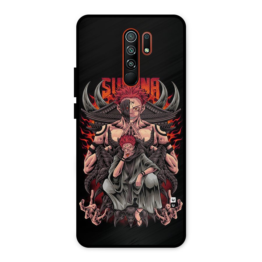 Sakuna King Metal Back Case for Redmi 9 Prime