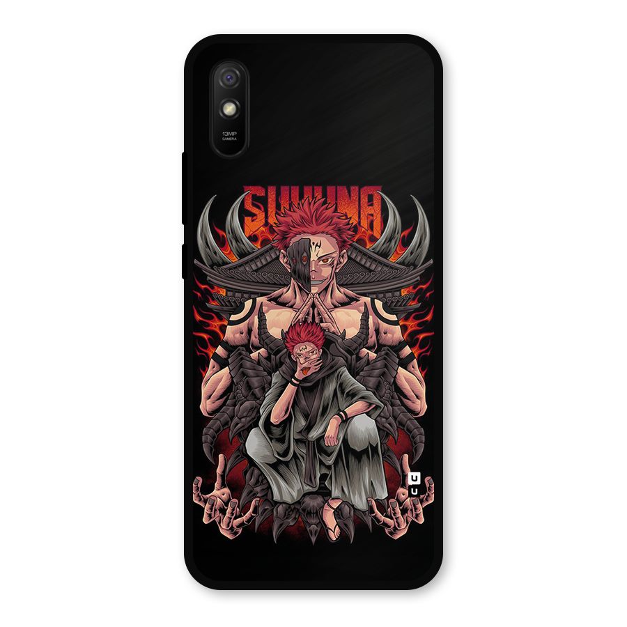 Sakuna King Metal Back Case for Redmi 9i