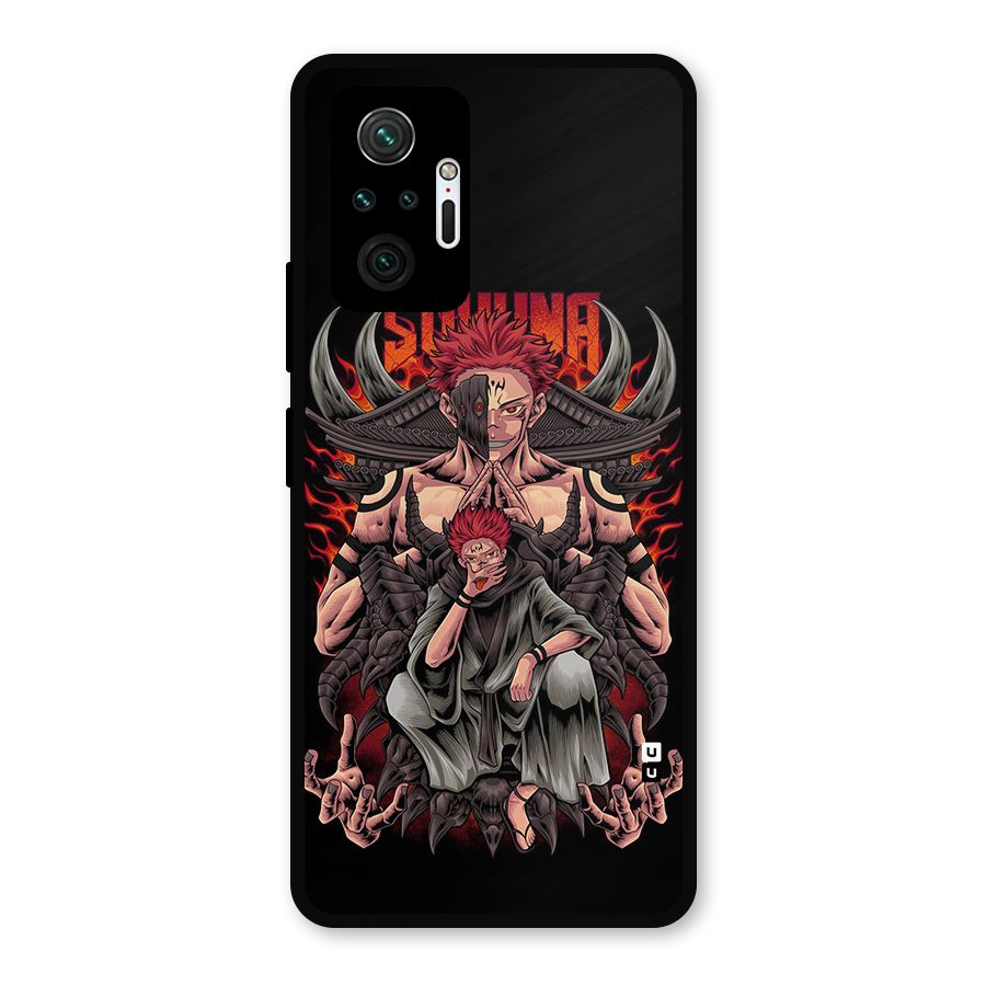 Sakuna King Metal Back Case for Redmi Note 10 Pro