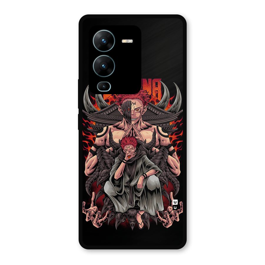 Sakuna King Metal Back Case for Vivo V25 Pro