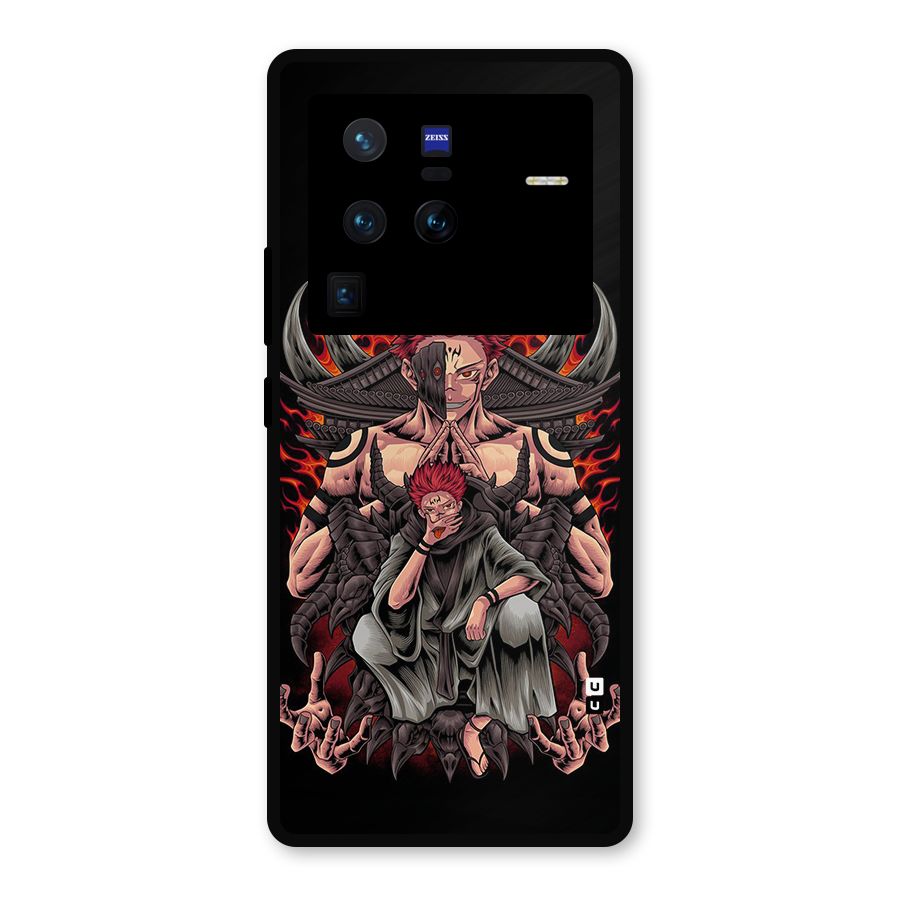 Sakuna King Metal Back Case for Vivo X80 Pro