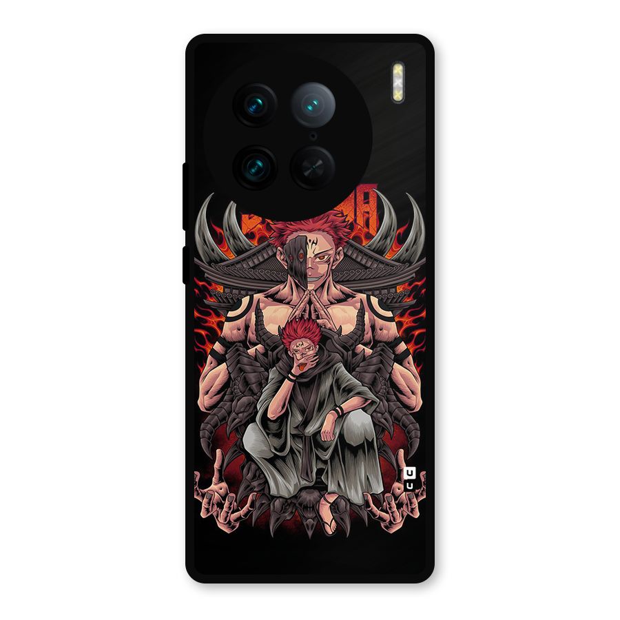 Sakuna King Metal Back Case for Vivo X90 Pro