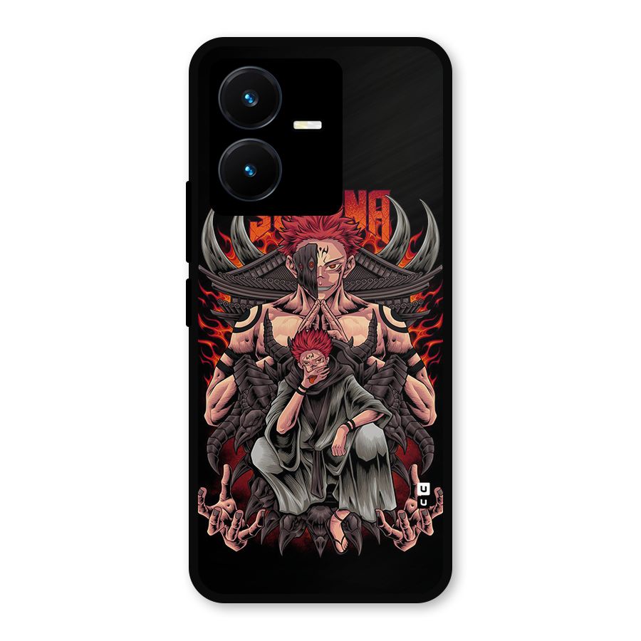 Sakuna King Metal Back Case for Vivo Y22