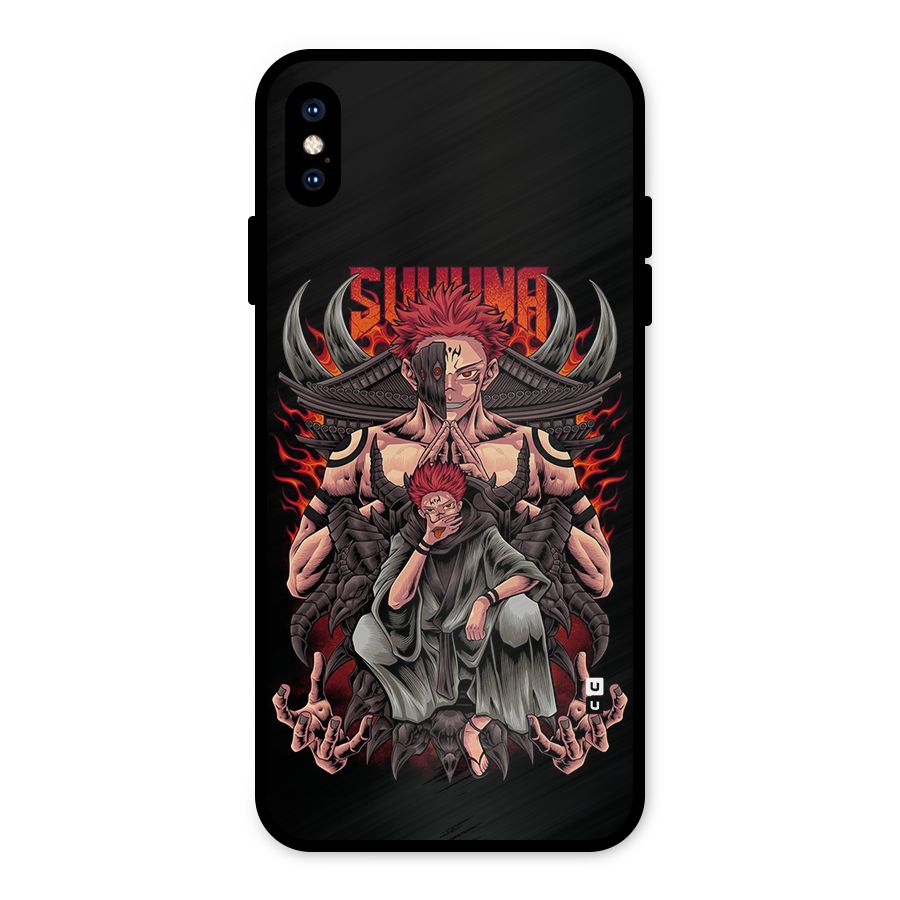 Sakuna King Metal Back Case for iPhone XS Max
