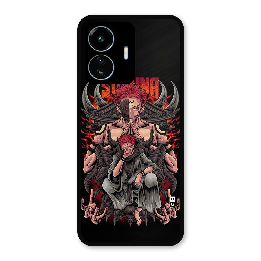 Sakuna King Metal Back Case for vivo iQOO Z6 Lite 5G