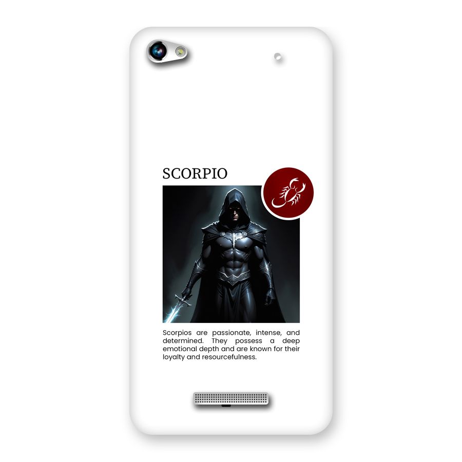 Sane Scorpio Back Case for Canvas Hue 2 A316