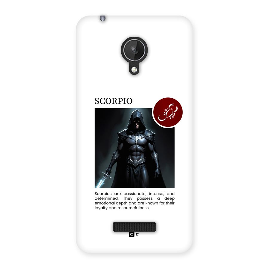 Sane Scorpio Back Case for Canvas Spark Q380