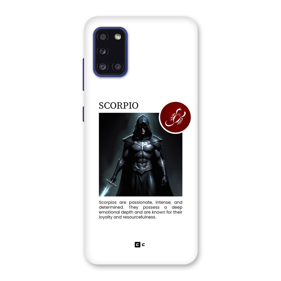Sane Scorpio Back Case for Galaxy A31
