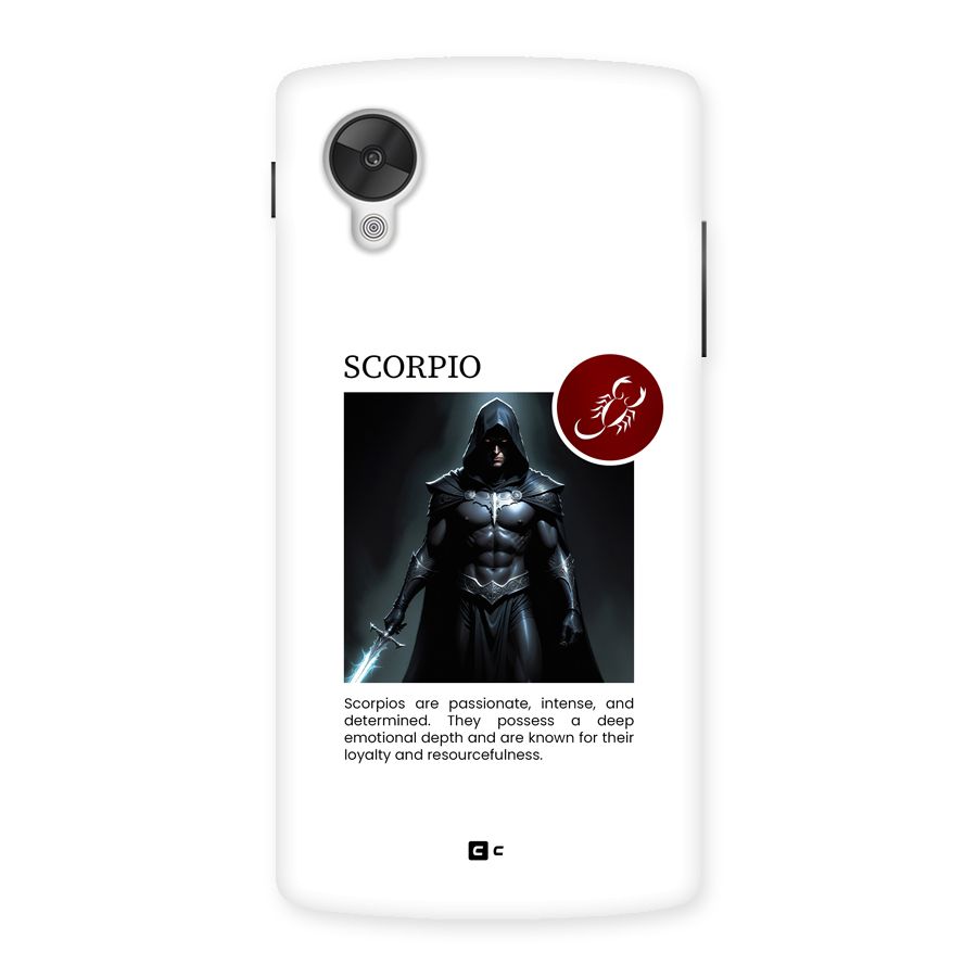 Sane Scorpio Back Case for Google Nexus 5