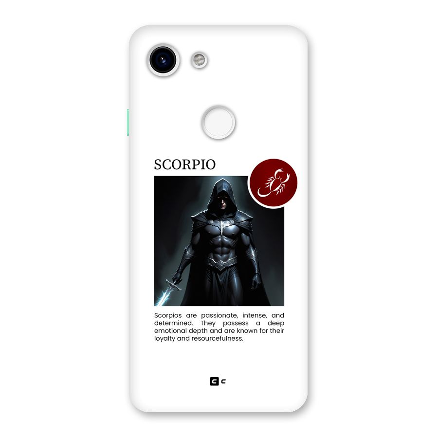 Sane Scorpio Back Case for Google Pixel 3