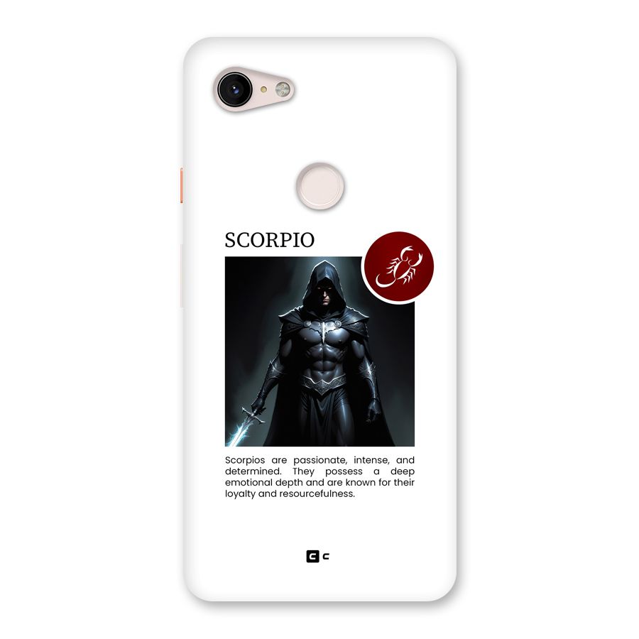 Sane Scorpio Back Case for Google Pixel 3 XL