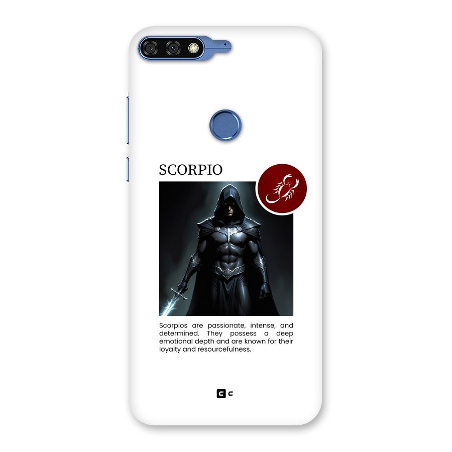 Sane Scorpio Back Case for Honor 7C