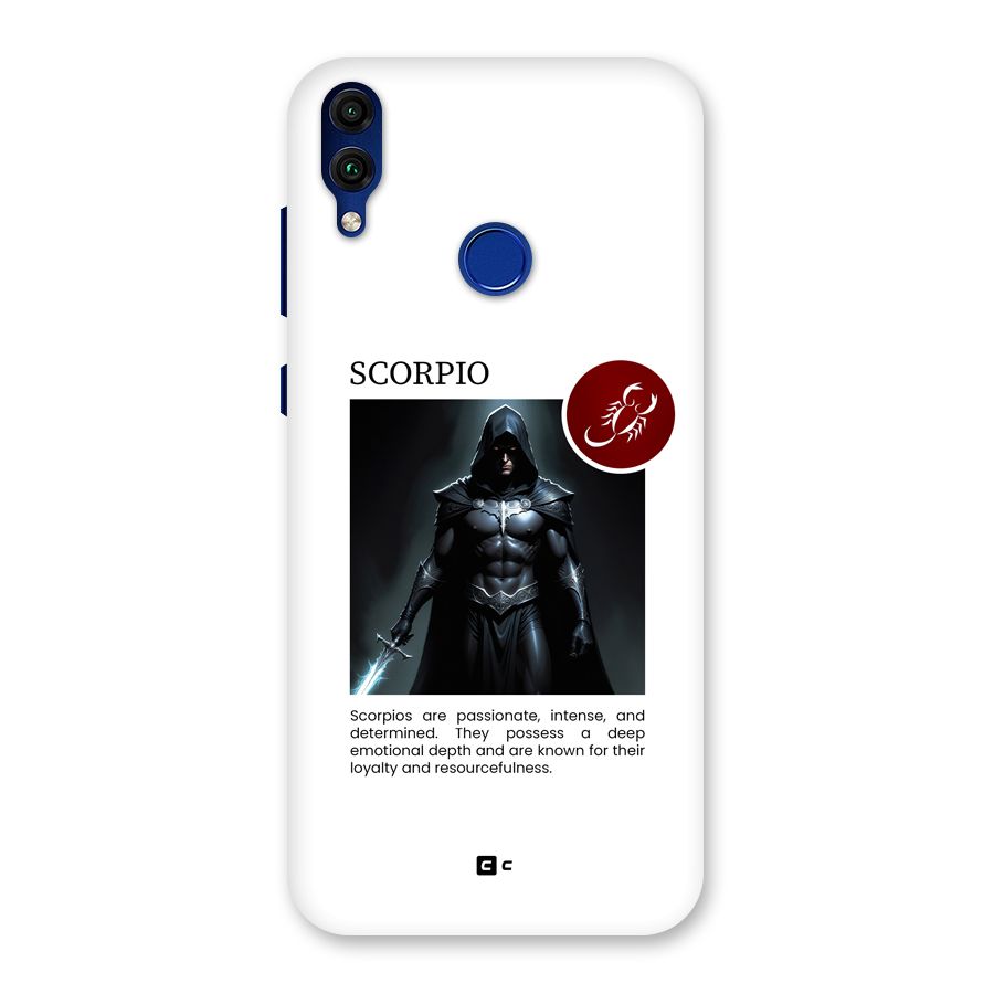 Sane Scorpio Back Case for Honor 8C