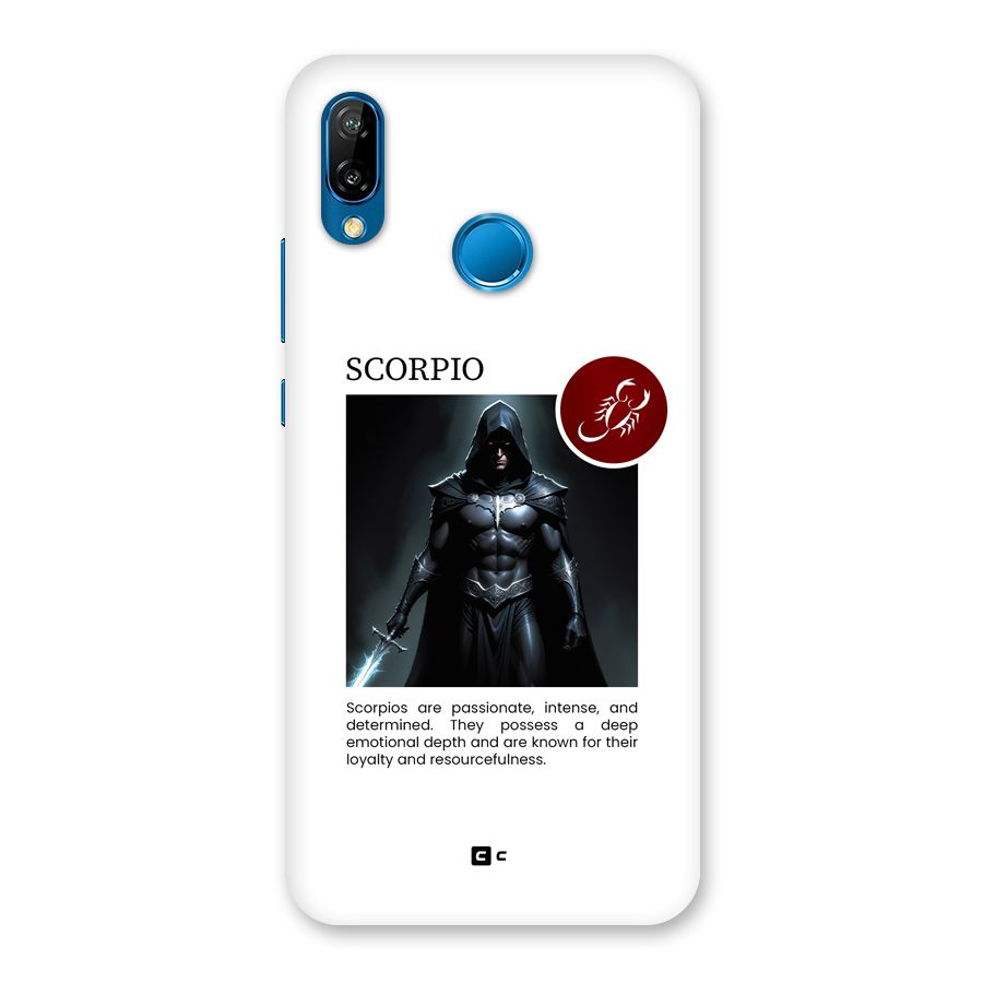 Sane Scorpio Back Case for Huawei P20 Lite