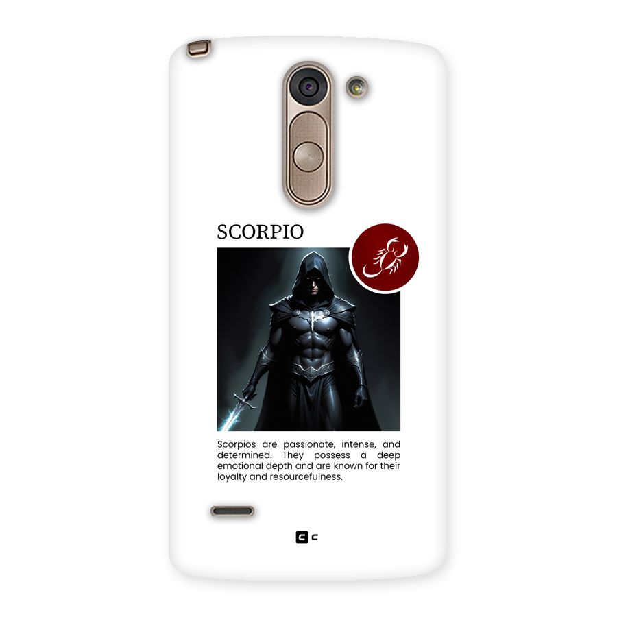 Sane Scorpio Back Case for LG G3 Stylus